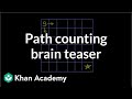 Path Counting Brain Teaser