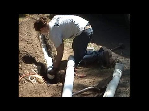 how to drain gutters underground
