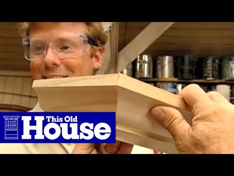 molding - This Old House general contractor Tom Silva shares some tricks of the trade for cutting crown molding for miters, scarf joints, and copes.