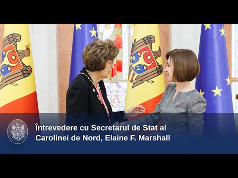 Șefa statului i-a conferit „Ordinul Republicii ” Secretarului de Stat al Carolinei de Nord, Elaine F. Marshall