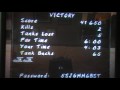 vintage nintedo 64, battle tanks, level 4 completed