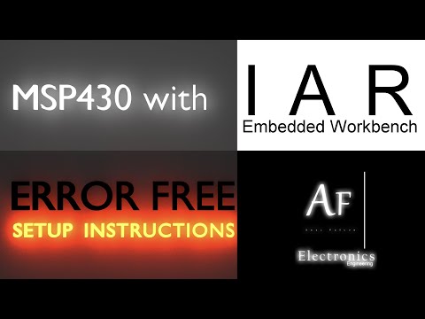 Code msp430 with IAR embedded workbench