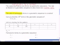 Mr Joyce - Math 12 Geometric Sequences I