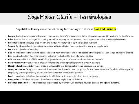 Ensuring Fairness with SageMaker Clarify - AWS AI Practitioner AIF-C01