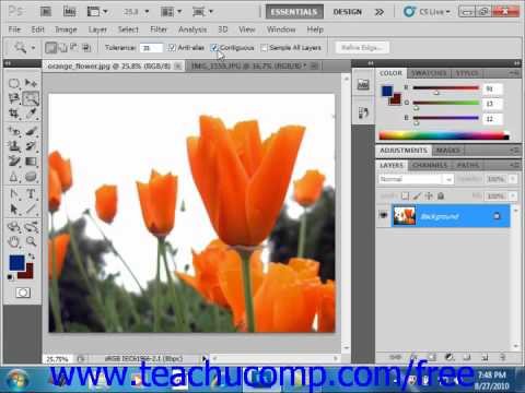 how to use the magic wand tool