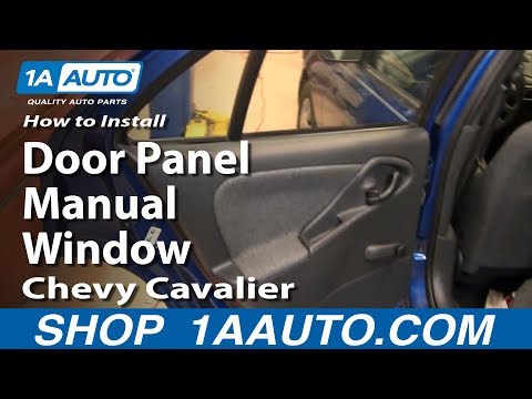 How To Install Replace Rear Door Panel Manual Windows Chevy Cavalier 95-05 1AAuto.com