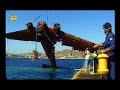 getting a plane wreck ju 52 out of the water