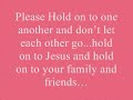 To Teshon: He'll Take The Pain Away...I Know It!