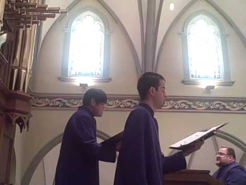 schuetz - Mike Ku, tenor; Antonio Rivera, baritone; Mark Husey, tenor and organist YOUTUBE PREMIER, from Saint Peter's Catholic Church: Columbia, South Carolina USA Iu...