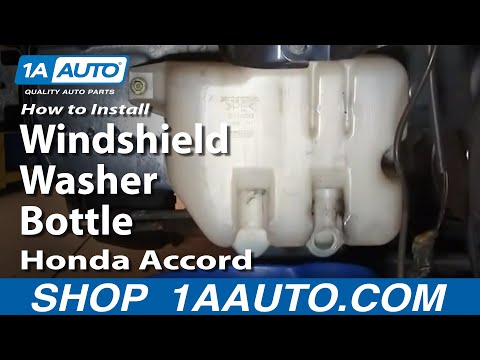 how to drain windshield washer fluid honda accord