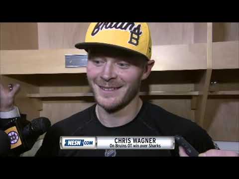 Video: Chris Wagner after the Bruins overtime win over the Sharks