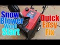 How To Clean A Craftsman Snowblower Carburetor Without Removing It