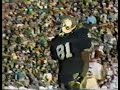 highlights of notre dame wr/kr tim brown from his award-winning 1987 season.