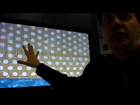 Intel processors under a microscope at CeBIT 2009