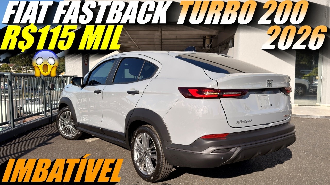FIAT FASTBACK TURBO 200 por R$115 mil! Versão de entrada é fácil meu top 5 Melhor Custo-Benefício