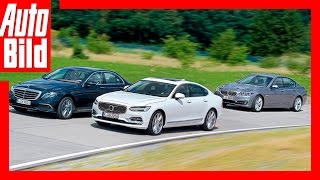 Test / Fahrbericht / Review / Mercedes vs Volvo vs BMW (2016) / Volvo greift die Oberklasse an by Auto Bild
