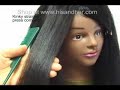 Kinky Straight hair extensions at www.hisandher.com Kinky Straight hair extensions at www.hisandher.com