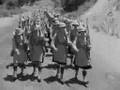 Stan Laurel marching in BONNIE SCOTLAND