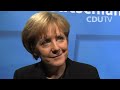 Interview mit Angela Merkel nach ihrer Wahl