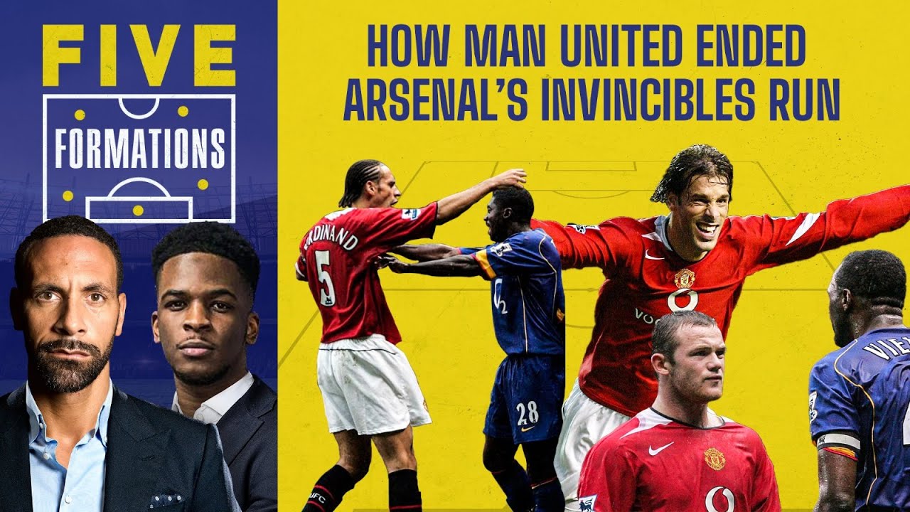 FIVE Formations - How Manchester United Ended Arsenal's Invincibles Run 2-0