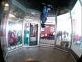 Flying instructor at indoor skydiving