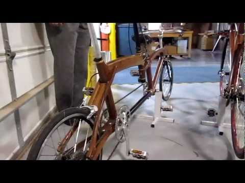Kinsinger - Jay Kinsinger, assistant professor of mechanical engineering at Cedarville University, Cedarville, Ohio, shows off his wonderfully handcrafted wooden frame b...