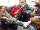 Singing Dad with Les Paul Supreme Autumn Burst