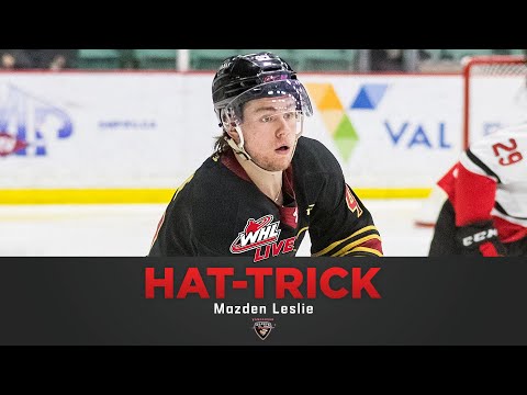 WHL Hat-Tricks - Mazden Leslie
