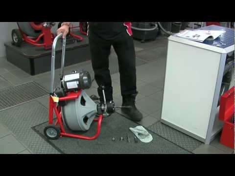 how to use ridgid k-400 drain cleaner