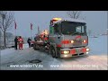 Schnee Eifel und Maifeld - Behinderungen und Unfälle(WinklerTV)