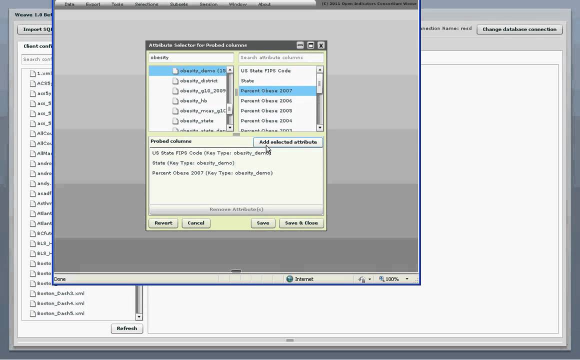Creating a Visualization Page in Weave