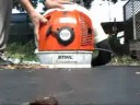 blower - Stihl BR550 in action.