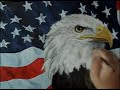 Acylic American Eagle Painting