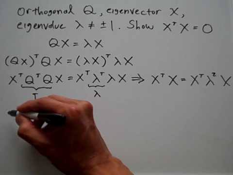 how to prove orthogonal matrix