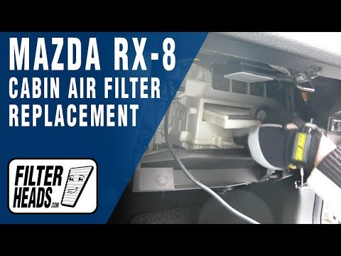 Cabin air filter replacement- Mazda RX-8