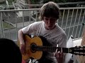 Schoolies Thunderstorm & Strutt playing the guitar