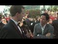 on the red carpet at the 61st primetime emmy awards with ross mccall of 'crash'