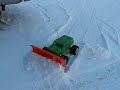 Remote controlled snow plow