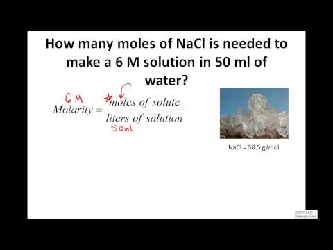 how to calculate molarity