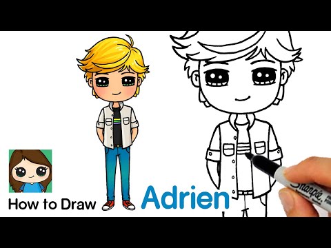 video-linktoworks-How to Draw Adrien Agreste | Miraculous Ladybug - YouTube