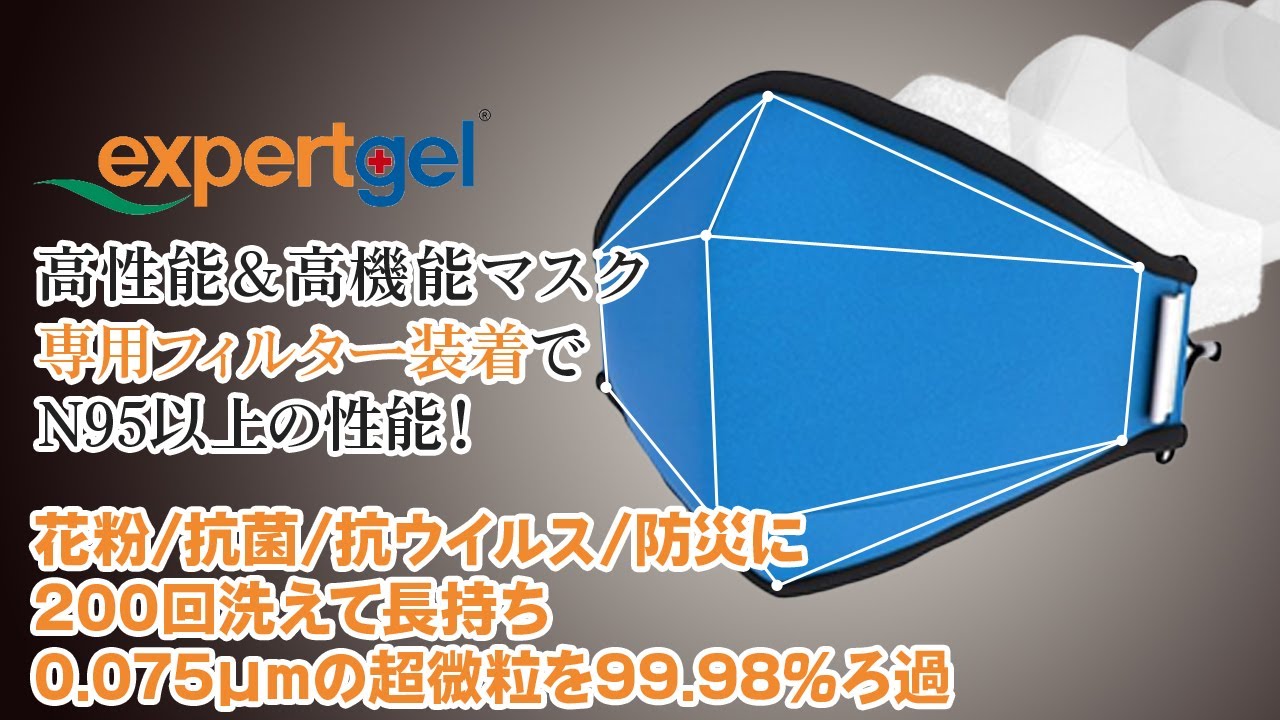 Expertgel 3D environmentally friendly and highly protective mask-Japan crowdfunding project.