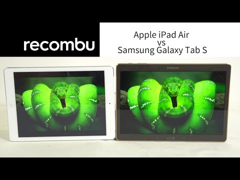 Apple iPad Air vs Samsung Galaxy Tab S comparison review