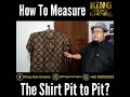 Men's Shirt Size Chart Pit To Pit