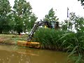 Maaikorven in Almelo met Volvo EW140C Maaikorven in Almelo met Volvo EW140C