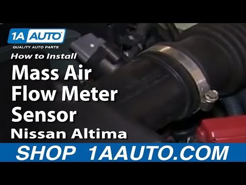 How To Install Replace Mass Air Flow Meter Sensor 2002-03 Nissan Altima 2.5L