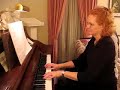 janet plays the music room