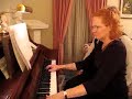 janet plays the music room