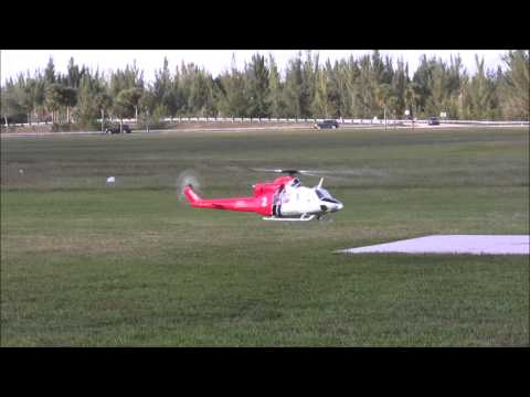 N302FD LAFD Heli at Markham Park, Florida 2013 01 06