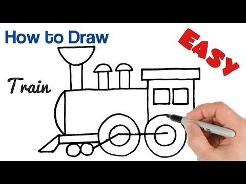 video-linktoworks-How to Draw a Train Steam Locomotive easy for beginners