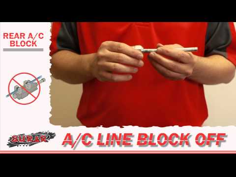 how to repair a c line on auto